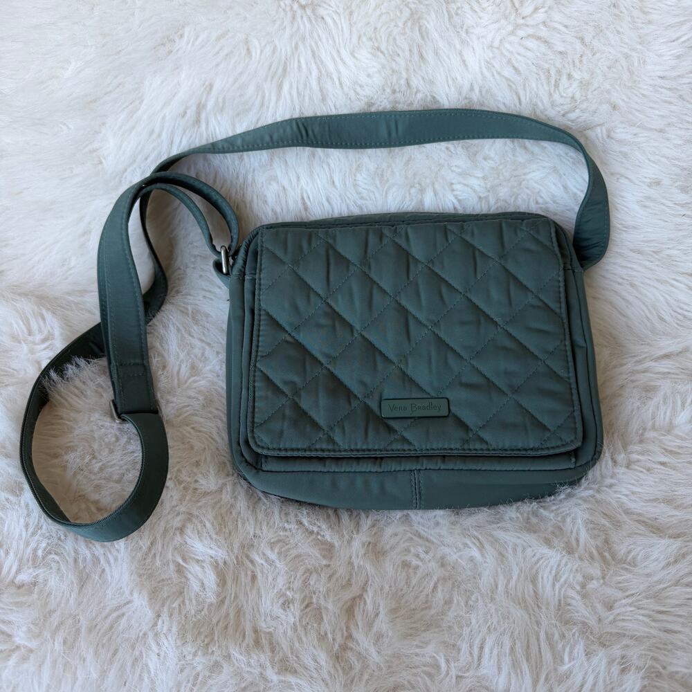 Vera Bradley Performance Twill Medium Hipster Crossbody Bag - Olive Leaf Green